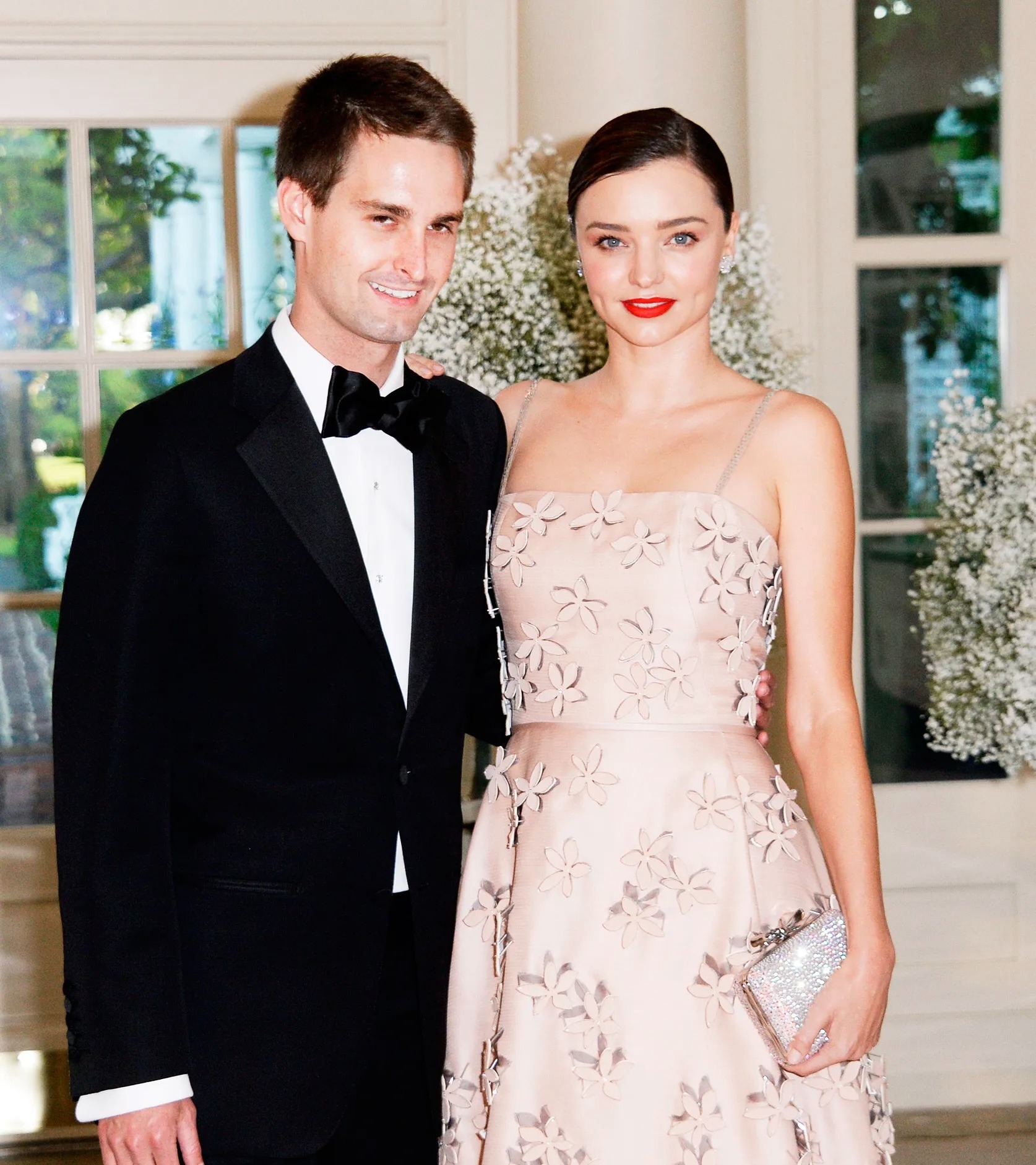 Evan Spiegel and Miranda Kerr